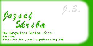 jozsef skriba business card