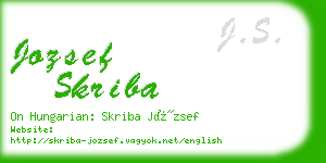 jozsef skriba business card